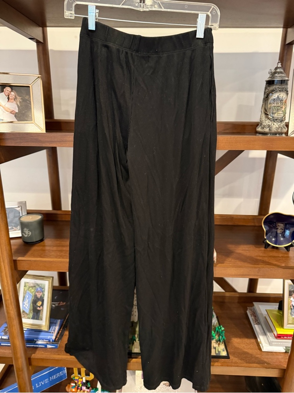 NWT SPRWMN Ribbed Wide Leg Pants - Picture 6 of 6